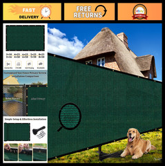 6′ x 25′ Heavy Duty Privacy Screen – 170 GSM Fencing Mesh Shade Net for Garden,