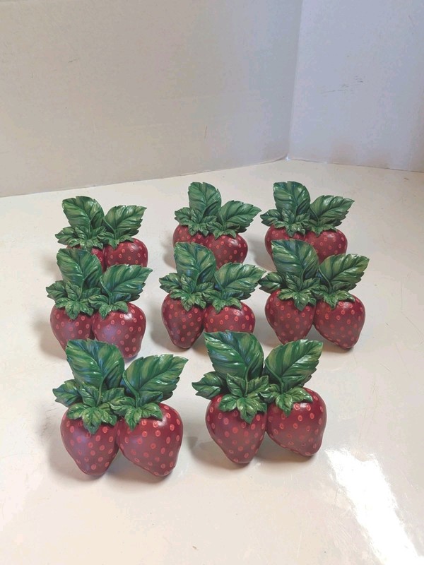 Set Of 8 Strawberry Napkin Rings at Home with Meijer No Box gallery