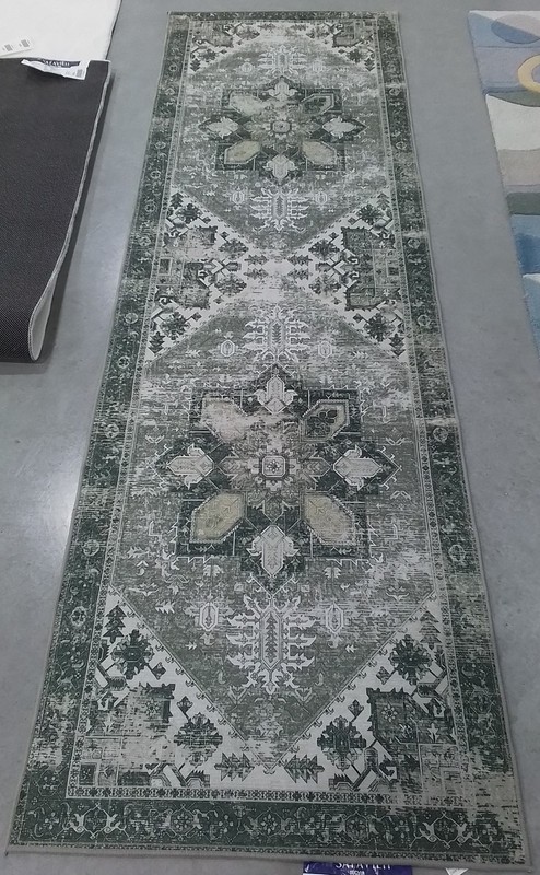 DARK SAGE / IVORY 2′-6″ x 8′-0″ Flaw in Rug, Reduced Price 1172798010 TSN102F-28