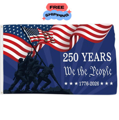 250 Anniversary Flag 3X5 Ft 250 Years Semiquincentennial We the People 1776-2026