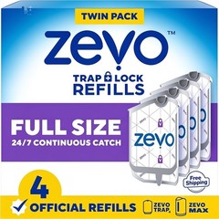 Zevo Flying Insect Trap Official Refill Cartridges Fits Both Zevo Trap & MAX
