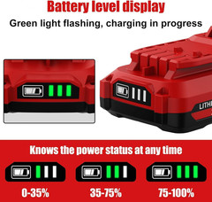 2PACK For Craftsman 20Volt 4.0Ah Lithium-ion Battery CMCB204 CMCB202 CMCB201 NEW
