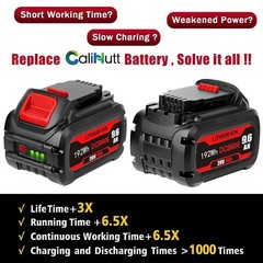 9.6Ah For DEWALT FLEXVOLT 20V/60V MAX Lithium-ion Battery DCB609 DCB606 DCB612