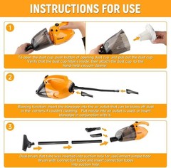 Corded Stick Vacuum Cleaner, 15KPa Suction Power, 0.8L Dirt Capacity, High-Ef…