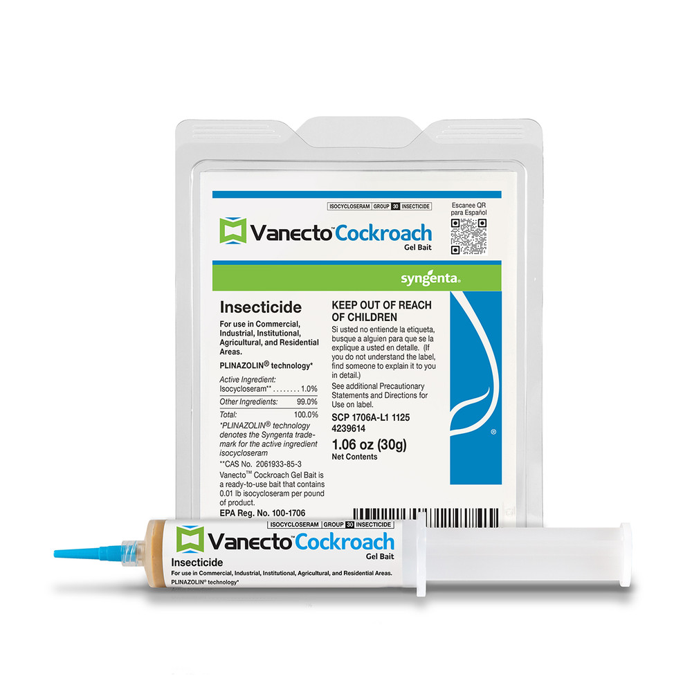 Vanecto Cockroach Gel Bait 1 pack (4 x 30 g Tubes) by Syngenta