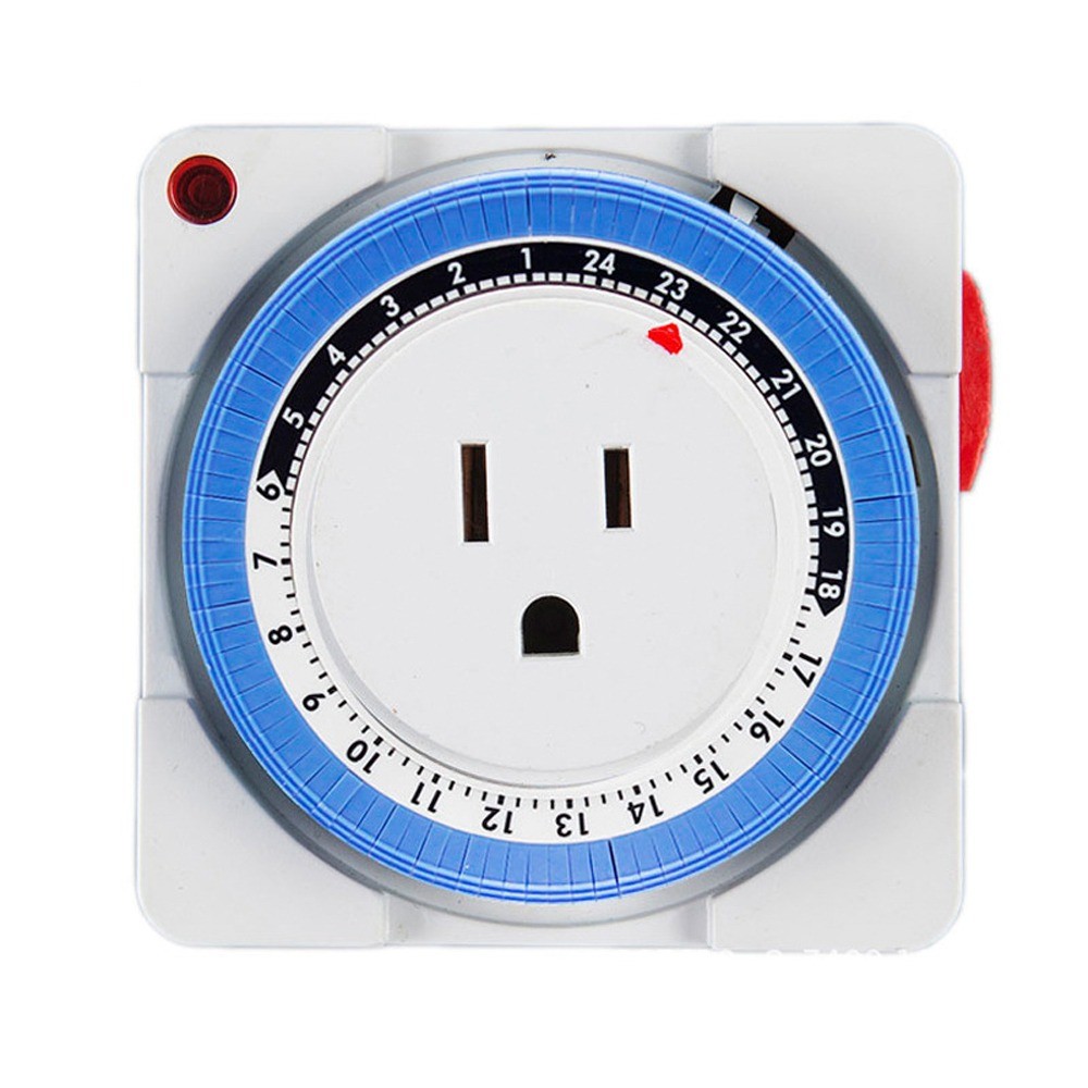 24Hours Timer Switch Plug in Mechanical Grounded Programmable Switch Socket