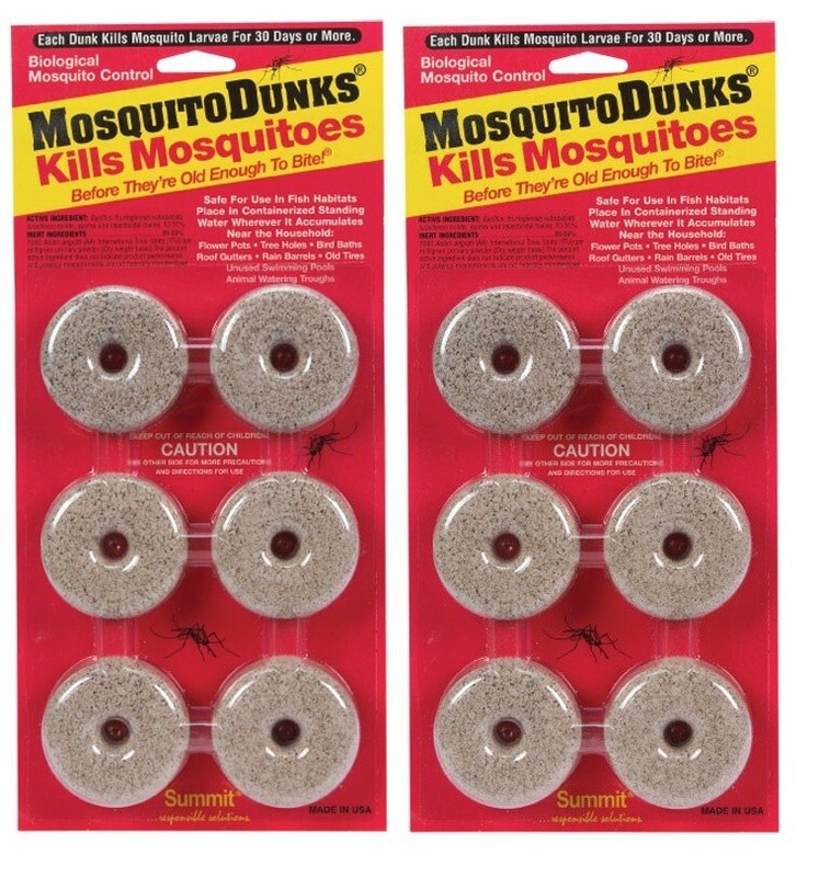 2 ~ Summit Mosquito Dunks Kills Mosquitos Before They’re Old Enough To Bite 6 pk