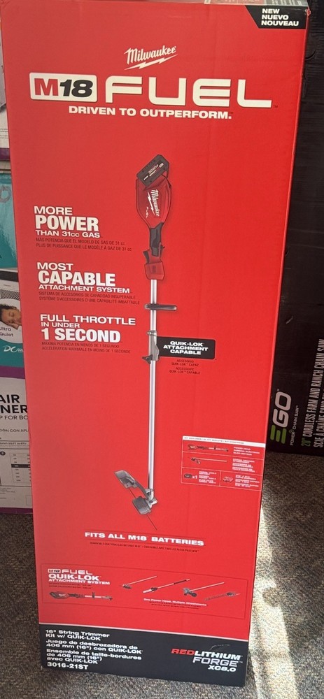 NEW Milwaukee M18 16″ FUEL String Trimmer 3016-20ST 18V w/ QUIK-LOK – Tool Only