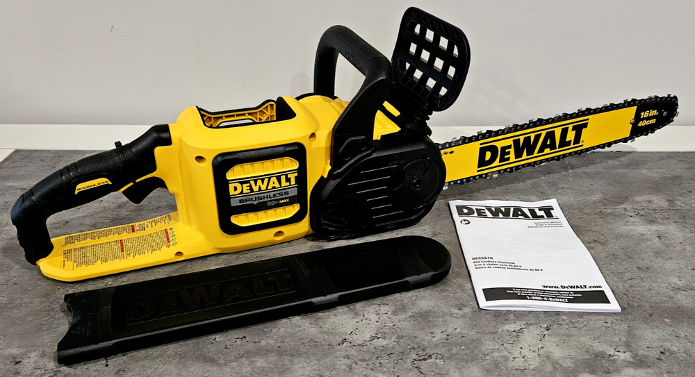 DeWalt FlexVolt 20V 60V 16″ in Brushless Chainsaw DCCS670B (Tool Only)
