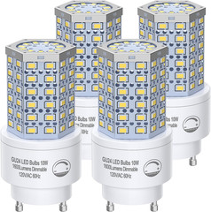 GU24 LED Light Bulb10W 4 Pack,5000K Daylight | Dimmable,1600 Lumens,100W Equival