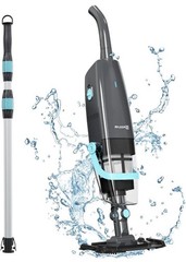 PoolMr Cordless Handheld Pool Vacuum Rechargeable Cleaner 18.5 GPM 60Min