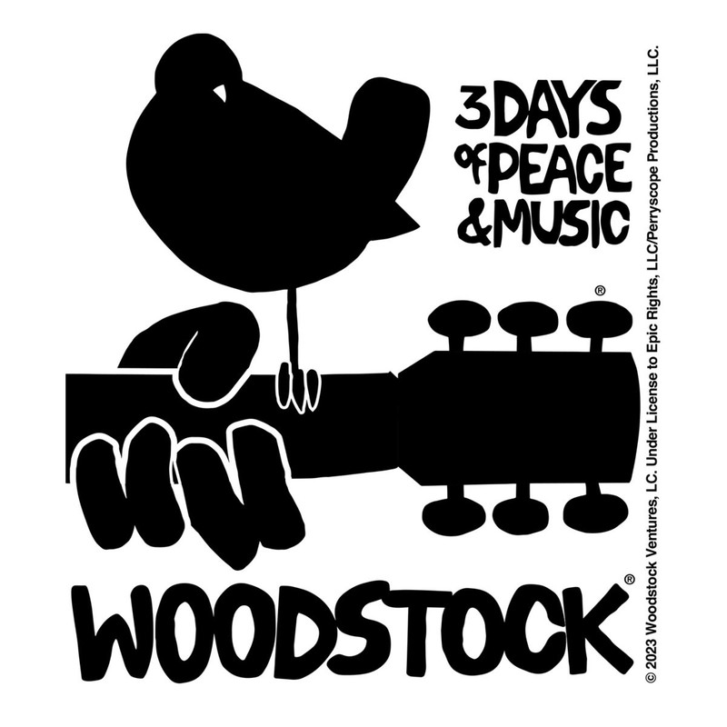 Woodstock Logo 3 Days Of Peace & Music Sticker gallery