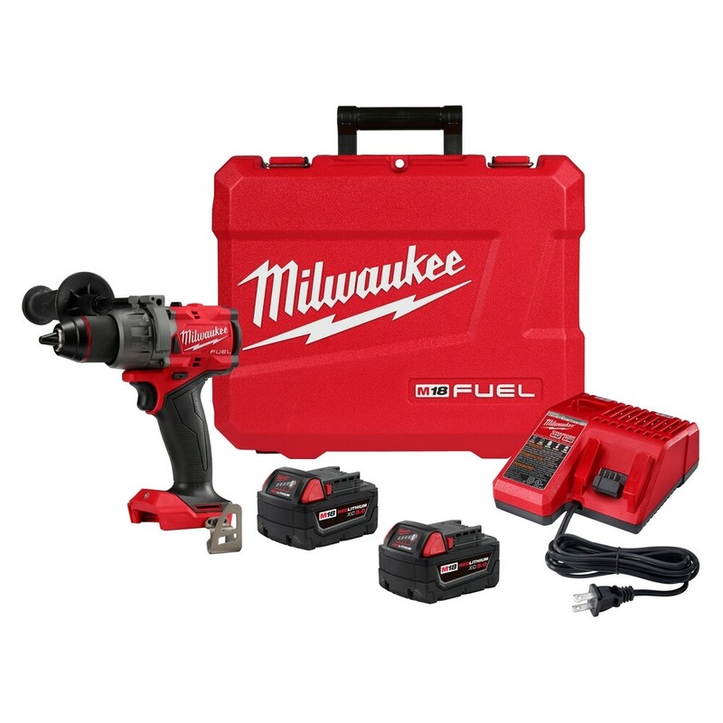 Milwaukee 2904-22 M18 FUEL 1/2″ Hammer Drill/Driver Kit