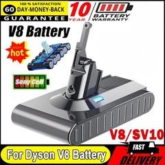 Replace V8 SV10 21.6V Battery For Dyson Cleaner Absolute Animal Cordless Vacuum