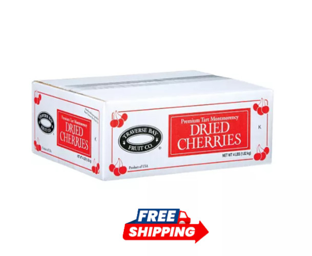 Traverse Bay Fruit Co Premium Tart Montmorency Dried Cherries 4 lbs