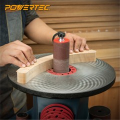POWERTEC 4.5″ Long 120 Grit Sanding Sleeves 1″ Dia. – 3pcs (11212)