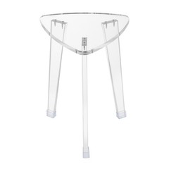 Acrylic Storage Shelf Multifunction Acrylic Stool 16.34in Acrylic Corner Stool