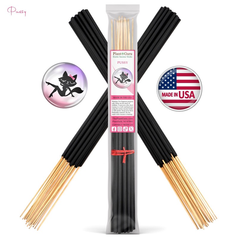 PUSSY Incense Sticks 19″ Jumbo Extra Large Bulk Handmade Hand Dipped
