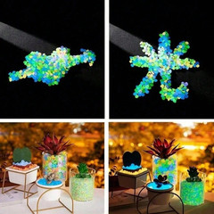 50x Glow In The Dark Pebbles Stones Luminous Garden Walkaway Tank Aquarium Fish