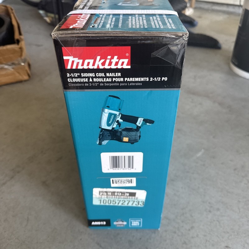 🔥BRAND NEW🔥 Makita AN613 2-1/2 in. Pneumatic 15° Siding Coil Nailer gallery