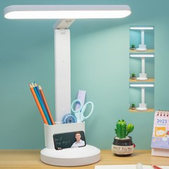 Dimmable LED Desk Light Touch Sensor Table Bedside Reading Lamp USB Rechargeable