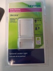 Leviton Sure Slide Slide Dimmer 600W Incandescent Single-Pole, White C22-6631-LW