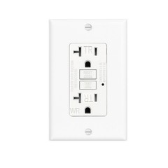 30PK GFCI 20AMPGFI Safety Outlet Receptacle w/ Wall Plate LED Indicator TR WR