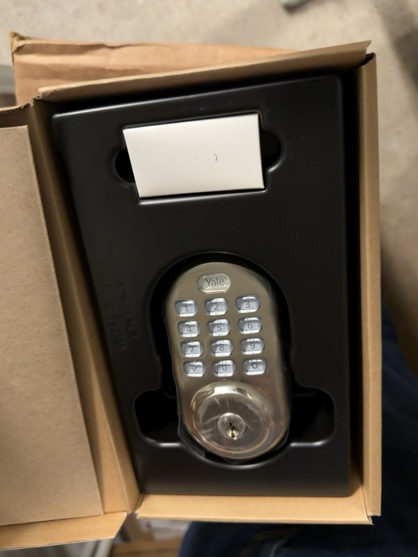 Yale YRD216-CBA-619 Keypad Door Lock Satin Nickel Silver Metal Modern