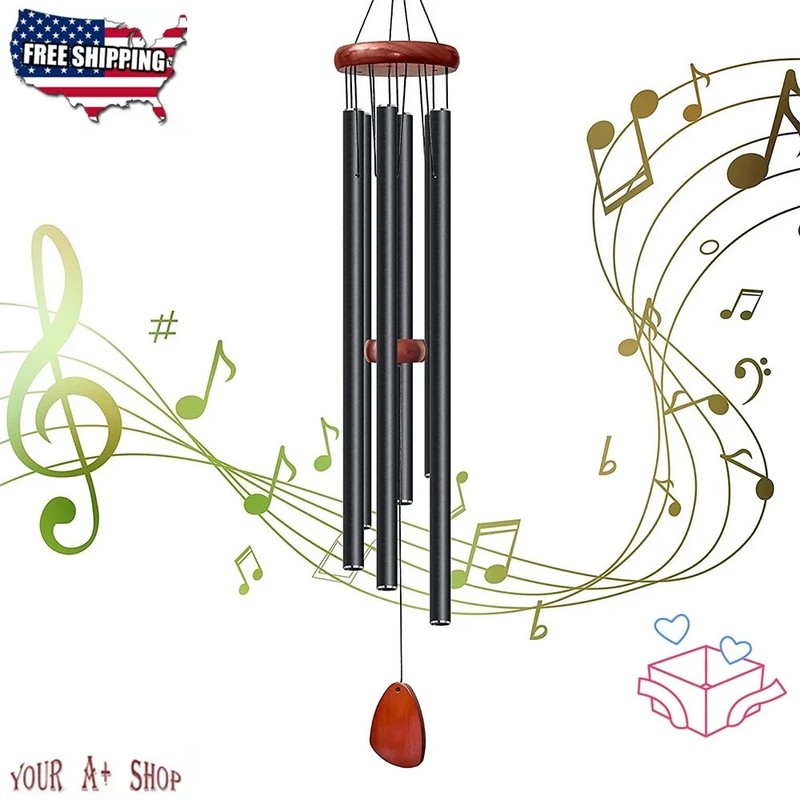 36″ Wind Chimes Outdoor Deep Tone Windchime Tuned Garden Decoration Adjustable