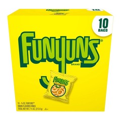 Funyuns Onion Ring Flavored Snack Chips, 10 Count Multipack Free Shipping