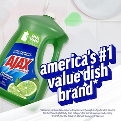 Powerful 90 fl oz Ultra Liquid Dish Soap – Biodegradable Lime & Vinegar Formula