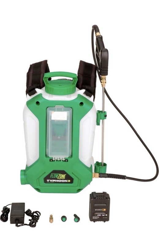 FlowZone Typhoon 3 Variable Pressure, Battery Backpack Sprayer 4-Gallon