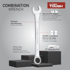 12-Piece Metric Combination Wrench Tool Set, Hand Tools