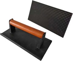 Firsgrill 8.3″×4.3″ Heavy-Duty Cast Iron Grill Press and Steak Weight with Cool-