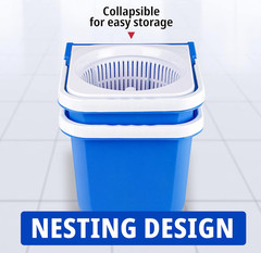 InstaMop Spin Mop, Mop and Bucket with Wringer Set – Free Shipping