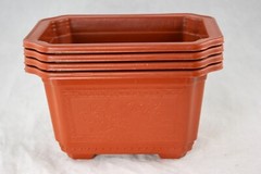 Rectangular Plastic Cactus & Succulent, Bonsai Training Tall Pot 7.25″ to 17.5″