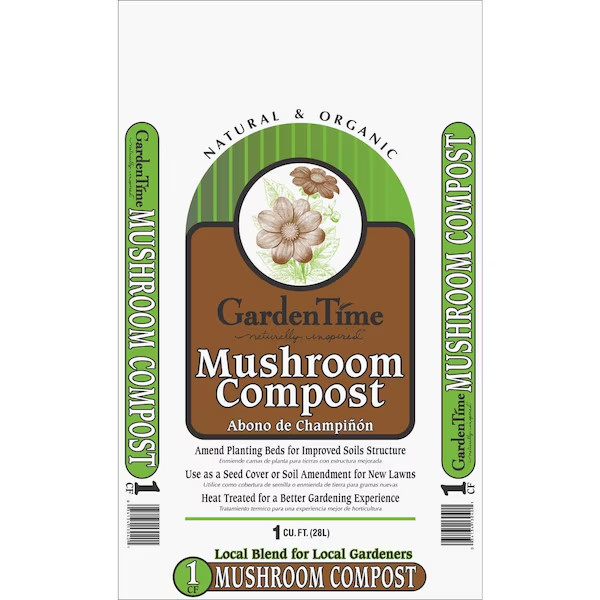 Garden Time 1 CuFt 30.5 Lb. Mushroom Compost Organic Soil Amendment Fertilizer