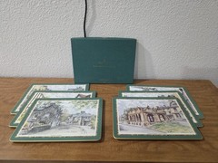 CLOVERLEAF NATURE THEMED SET OF 6 CORK BACKED PLACEMATS 7.5″ X 8.5″ NEW IN BOX