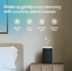 Blueair Mini Restful Air Purifier Sunrise Alarm Clock Midnight Blue