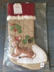Pottery Barn Kids Woodland Stockings FAWN/PENGUIN/BEAR/BUNNY/DEER NO MONO ~ NEW