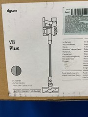 Dyson V8 Plus Cordless Stick Vacuum Cleaner-SV25-Silver/Nickel