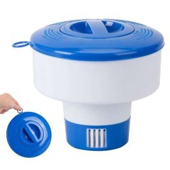 Floating Swimming Pool & Spa Chlorine Bromine Dispenser Holds 3″ Tablets 7″ High