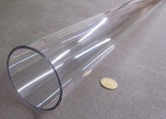 Polycarbonate Round Clear Tube / Tubing 3.0″ OD x 2.75″ ID (3″ x 2 3/4″)-950