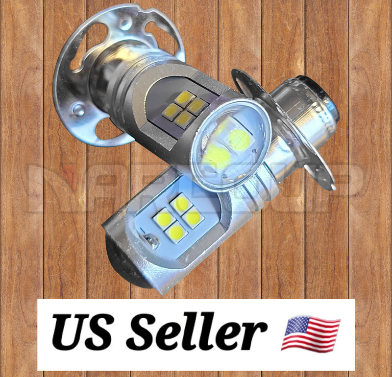 2x LED Light Bulbs 12V 35/35W Bulb for Hi Lo Old Style Spot Light T19 T-19 P15D1
