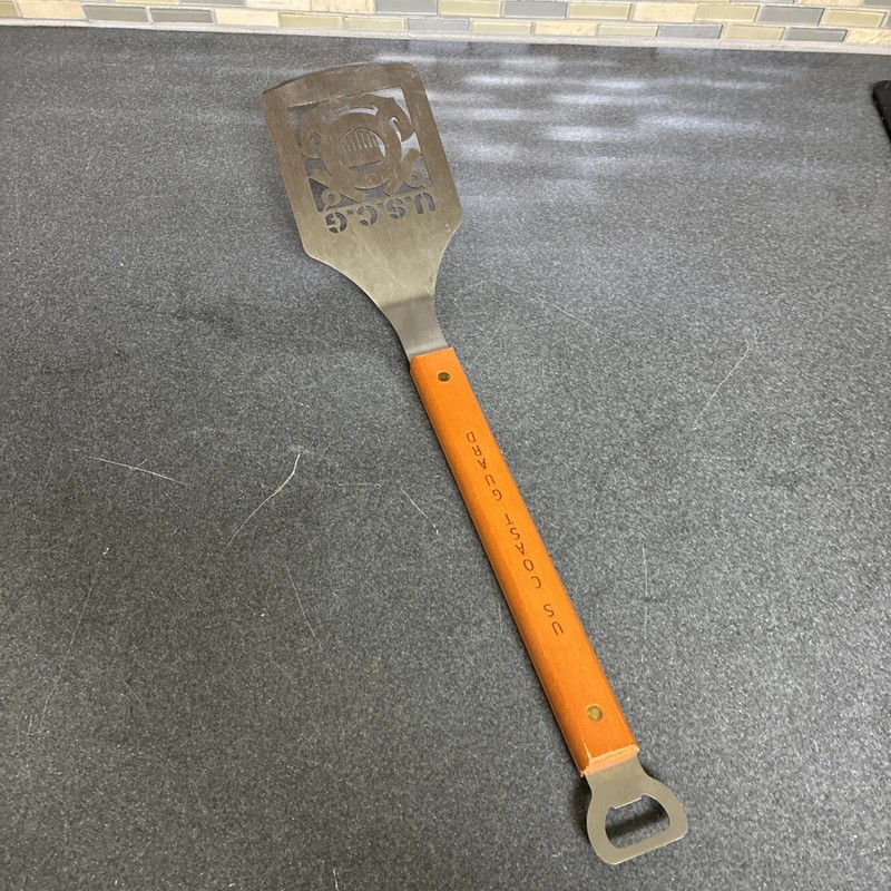 United States US Coast Guard BBQ Grilling Spatula & Bottle Opener Grill Sportula