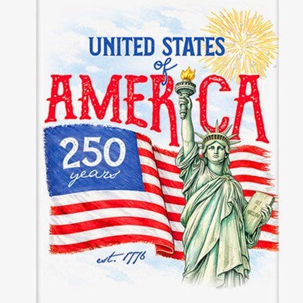 Mary Lake-Thompson USA 250 Years Celebration July 4th Flour Sack Kitchen Towel