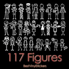 FAMILY CUSTOM STICKER CAR WINDOW MOM DAD TEENS KIDS BABY VINYL DECAL (FS-02)