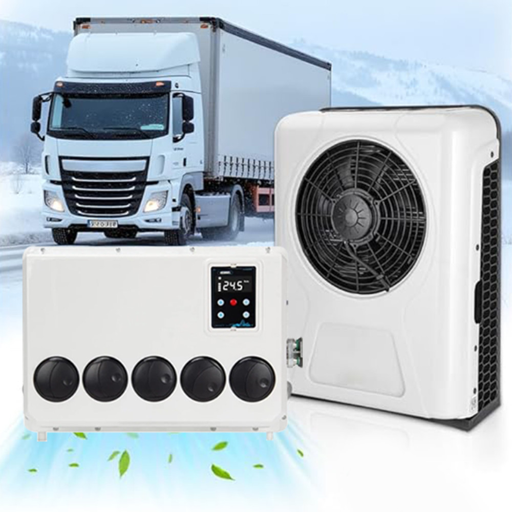 12V Truck Mini Split 12000BTU Air Conditioner AC For Semi Trucks Bus RV Caravan