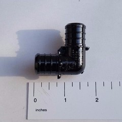 100 PIECES 3/4″ PEX ELBOW POLY ALLOY LEAD FREE CRIMP PLASTIC FITTINGS – NSF CUPC