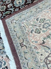 Fine Handknotted Tabrizz 8×10 Wool Area Rug Carpet- Handmade Rug